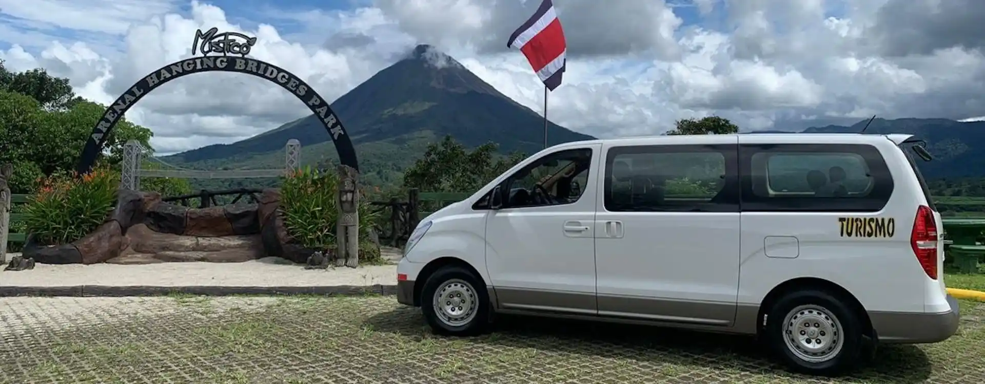 Van with Arenal Volcano View